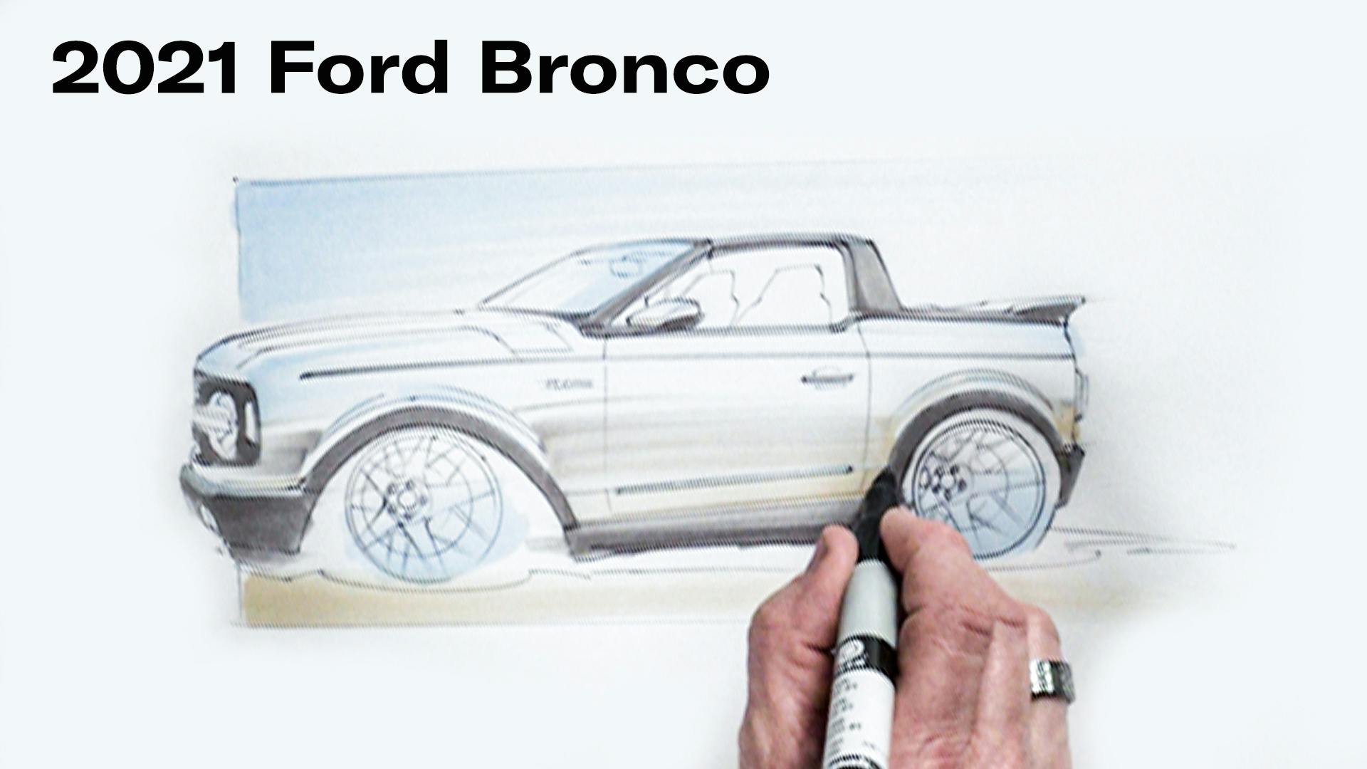 Chip Foose draws a Ford bronco