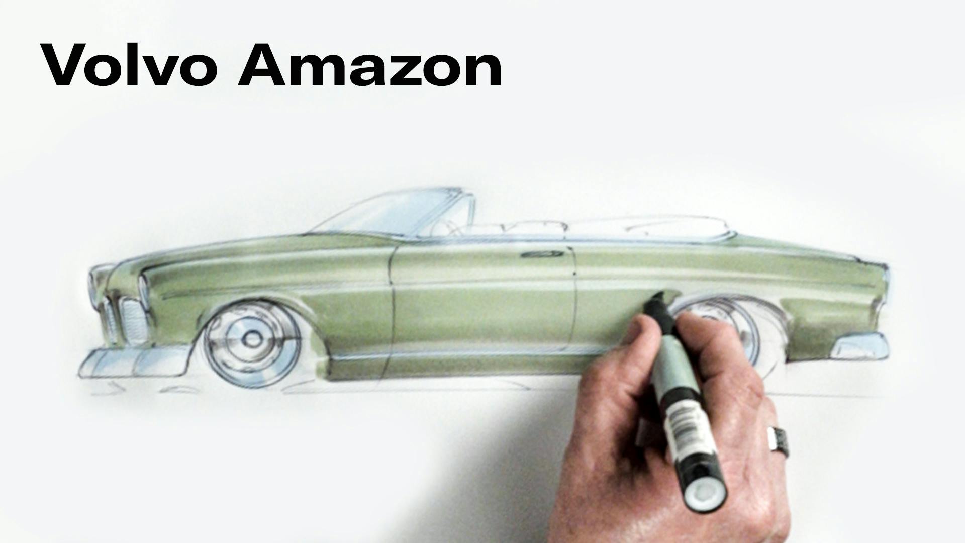 Chip Foose draws a Volvo Amazon