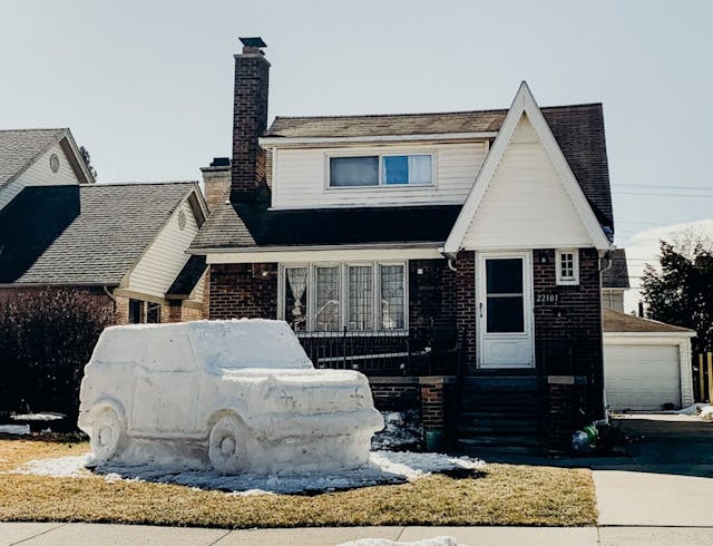 New Ford Bronco Snow Sculpture