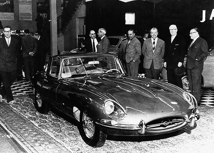 Jaguar 1961 E-TYPE coupe carpet Geneva Norman Dewis