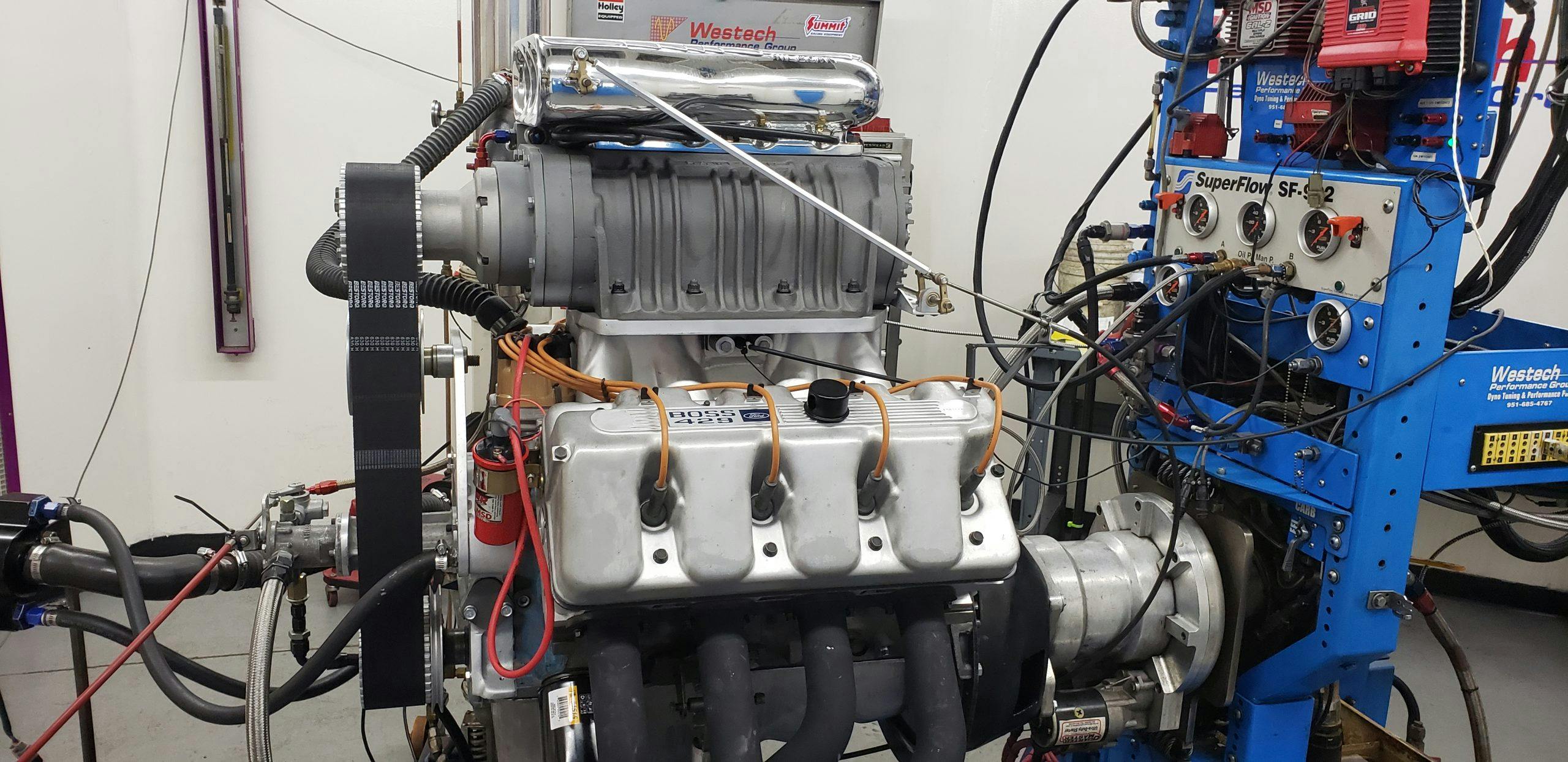 Lawman Boss 429 Ford Mustang restoration engine testing