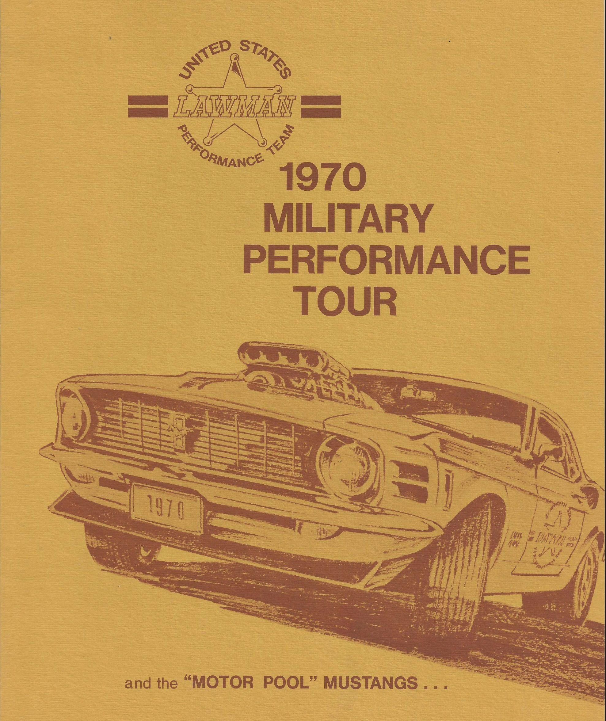 1970 Military Performance Tour literature cover