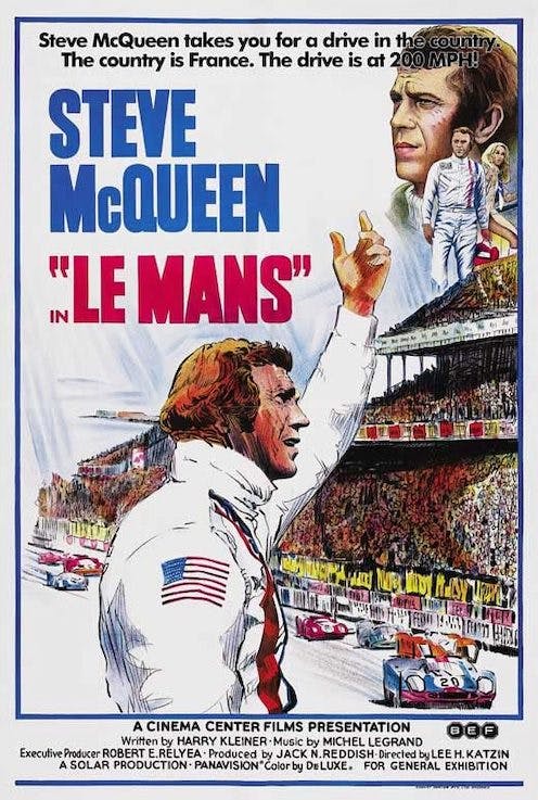 Steve McQueen Le Mans Movie Poster Art
