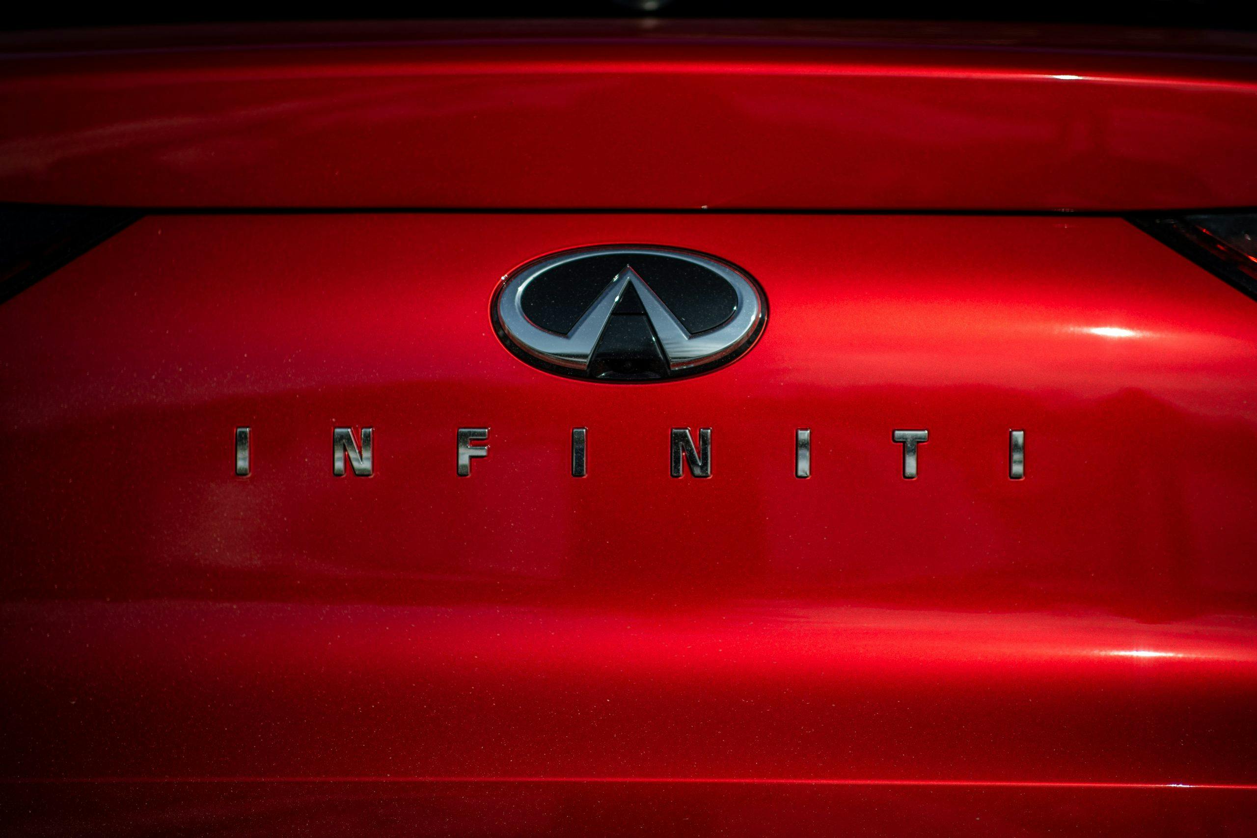 2022 Infiniti QX55 rear hatch logo trunk