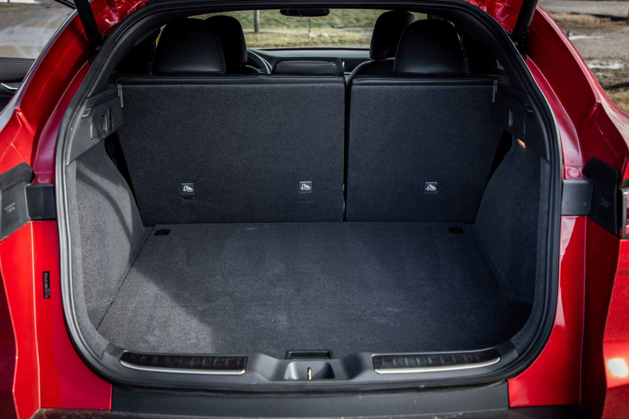 2022 Infiniti QX55 interior rear hatch trunk