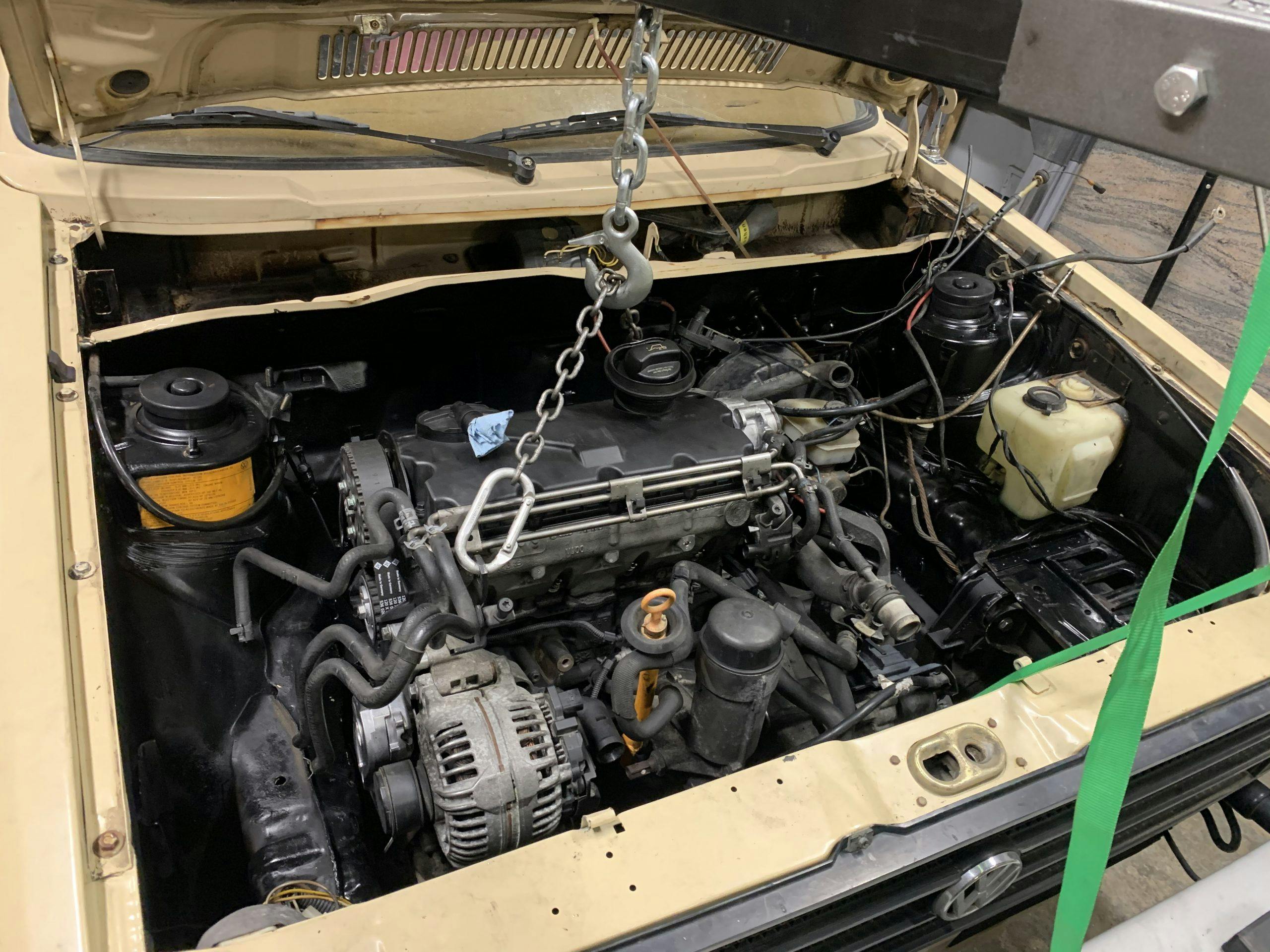 1980 VW Rabbit TDI swap engine chain Aug 23, 4 14 33 PM