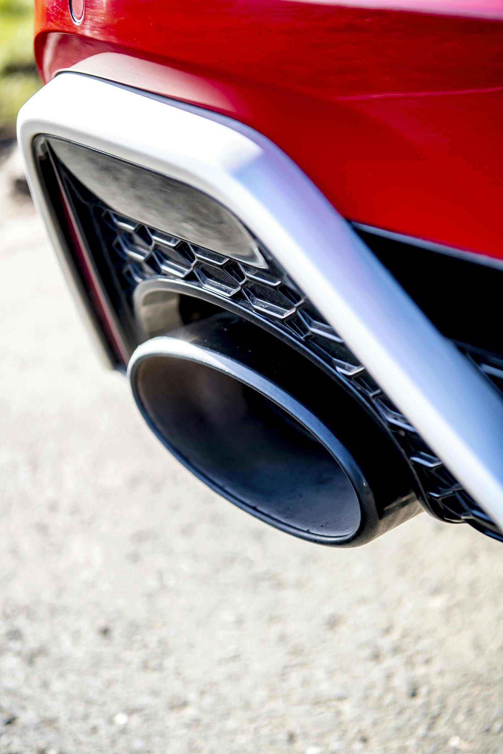 Audi RS6 rear exhaust tip detail