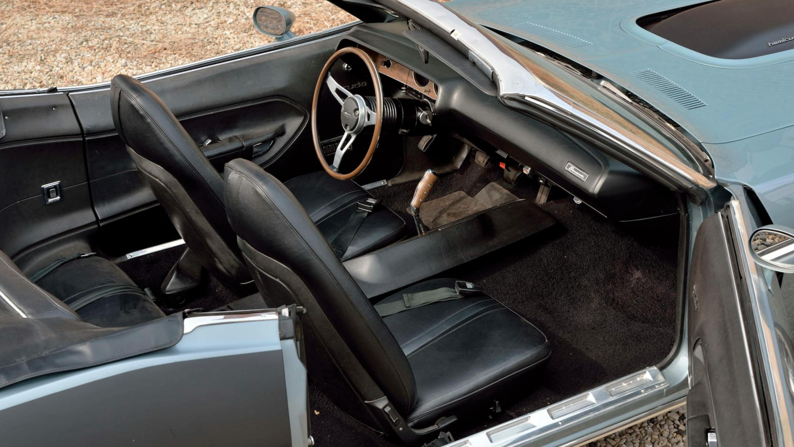 1971 Plymouth Hemi Cuda Convertible export interior