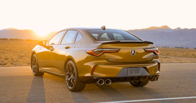 2021 TLX Type S rear three quarter