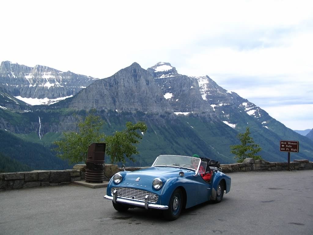 1959 Triumph TR3 Glacier National Park 2004