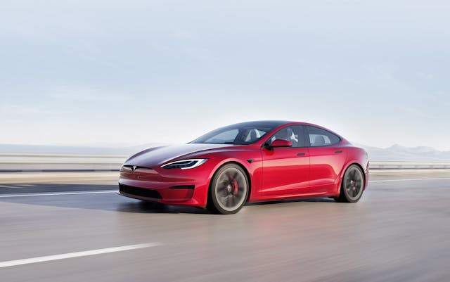 Tesla Model S front three-quarter