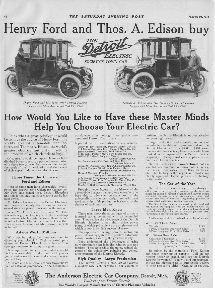 Henry ford deals electric car