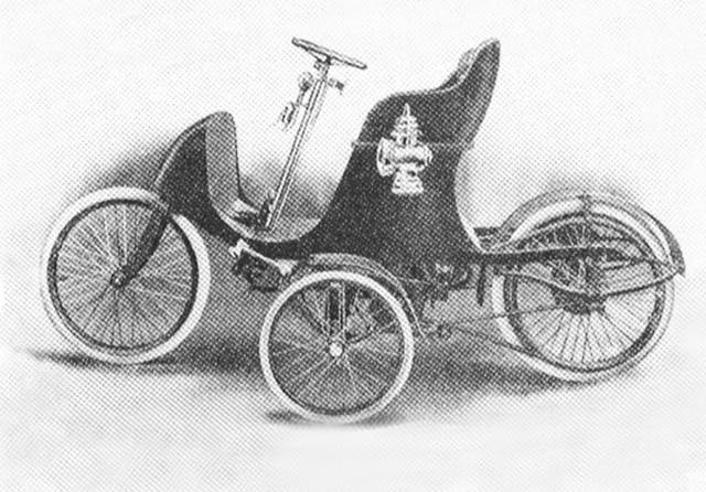 1907 Autocycle drawing side