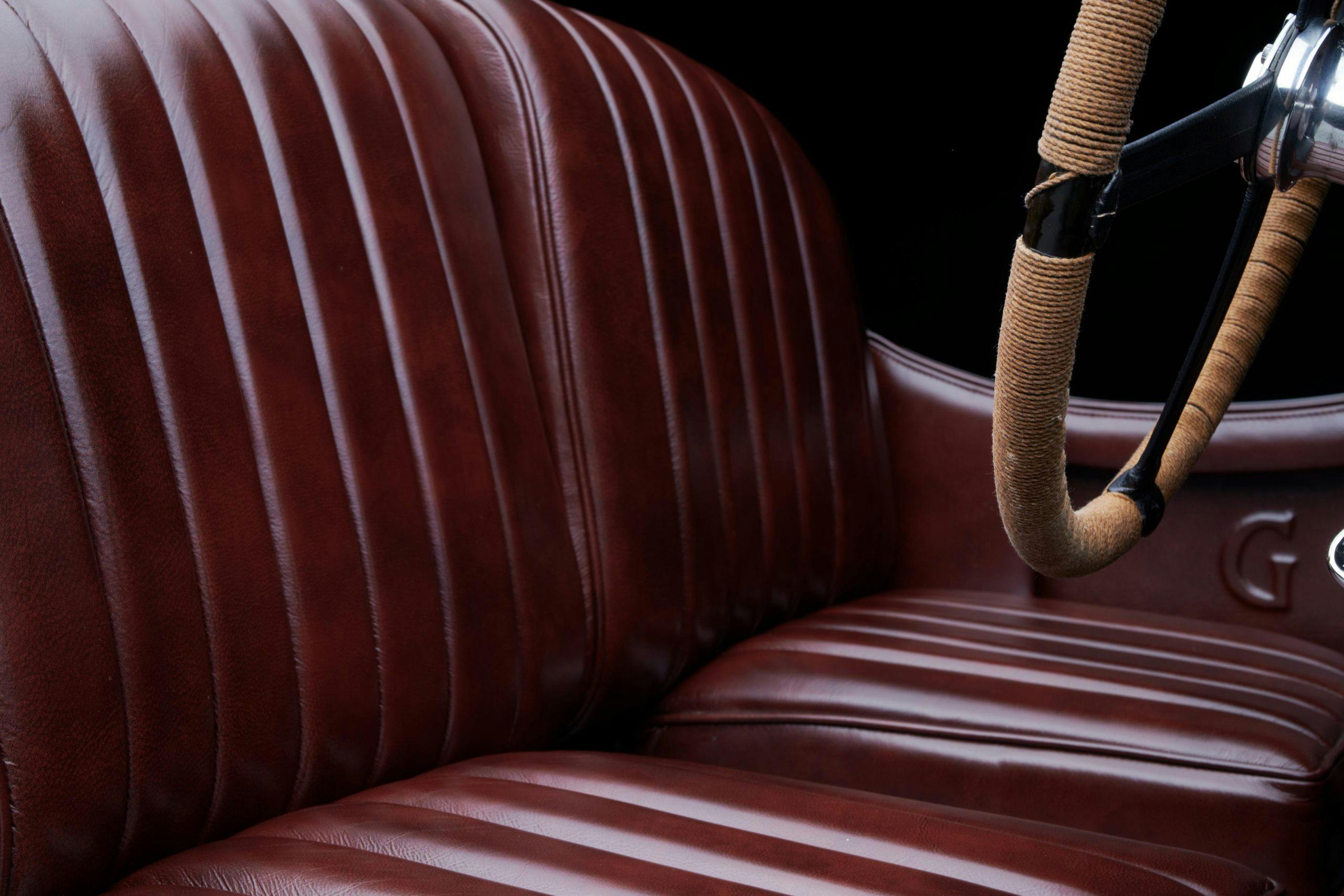 1935 Godsal Sports Tourer interior leather