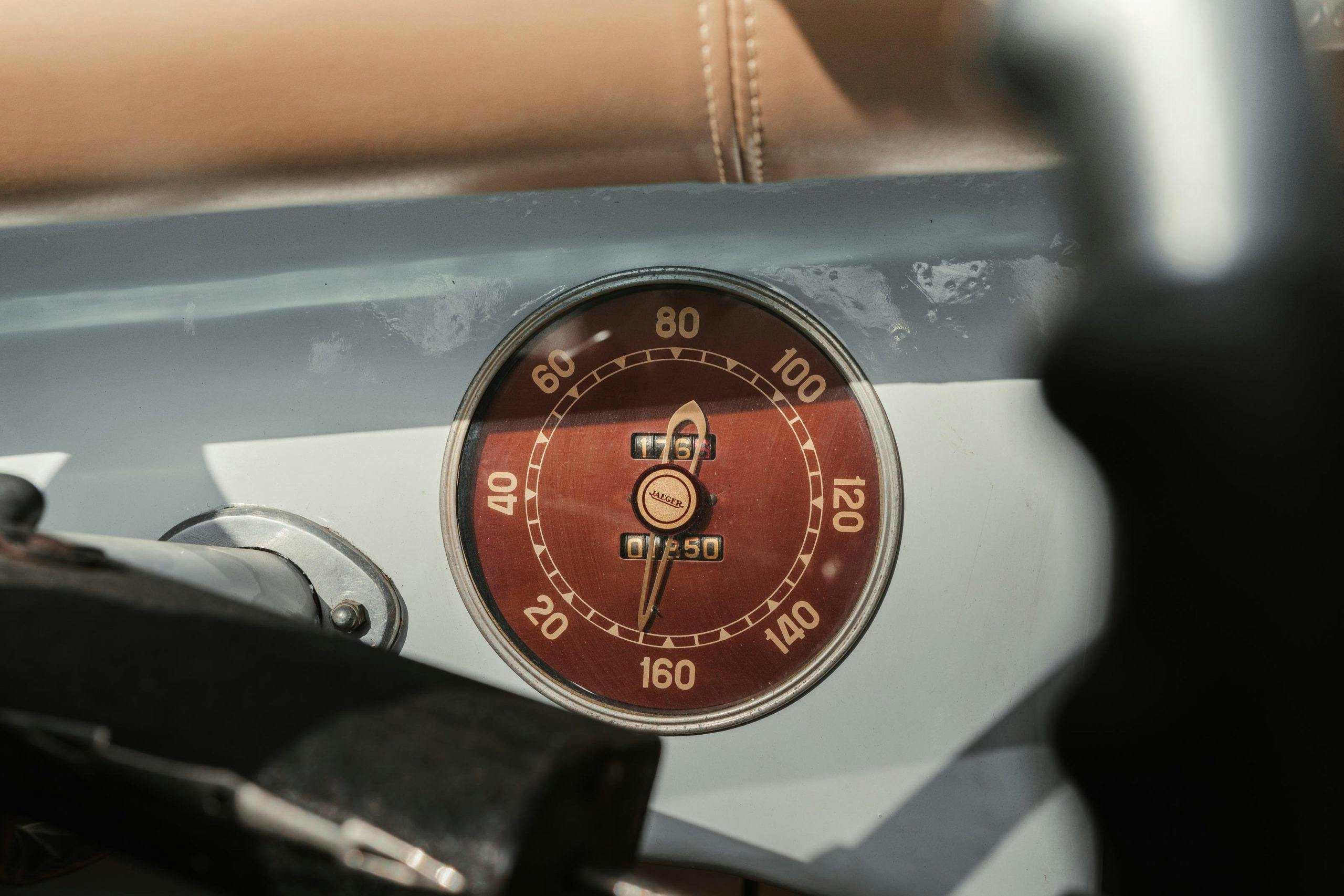 1949 Georges IRAT Sports two-seater interior gauge detail