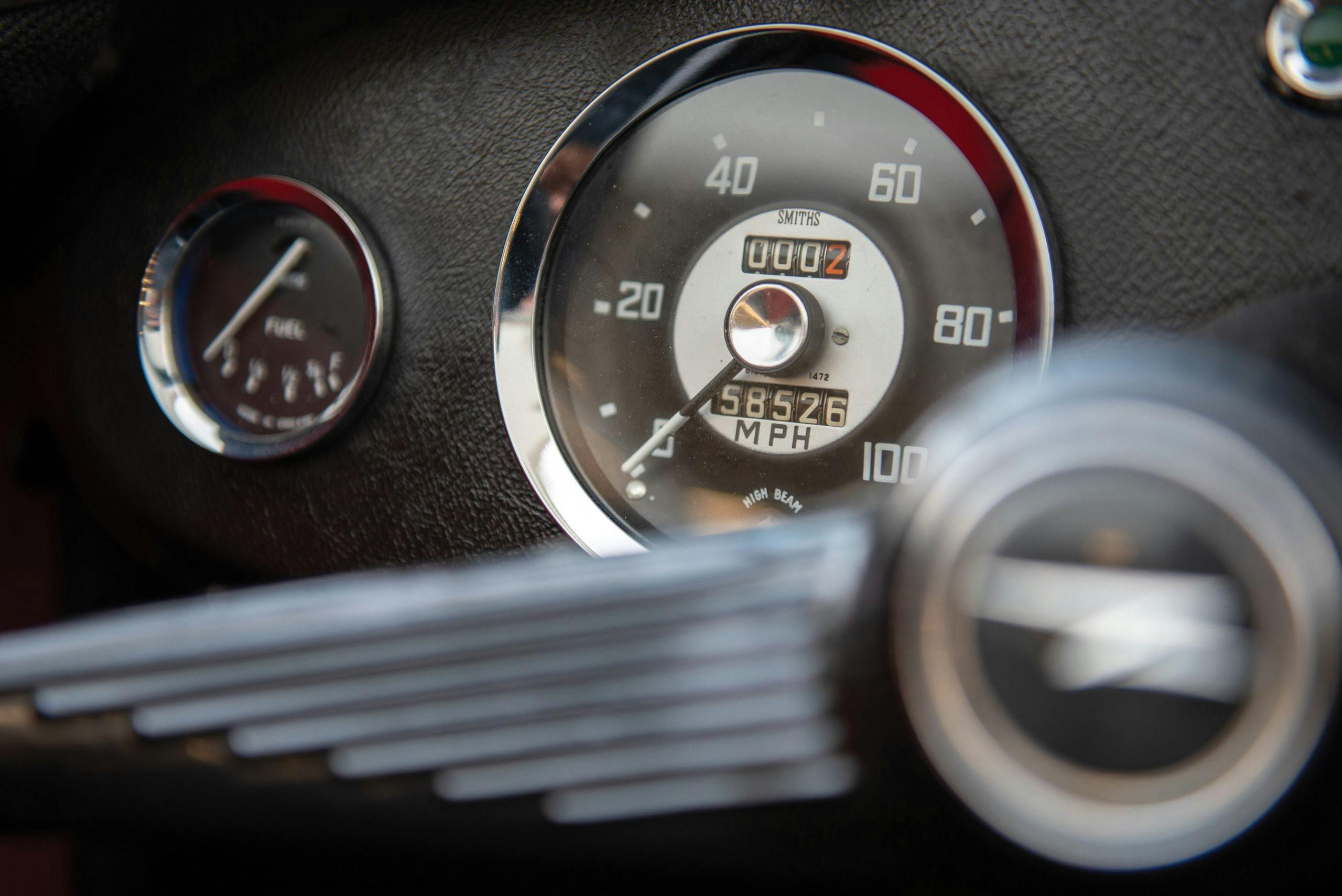 1959 Austin Healey Sprite Bugeye speedometer