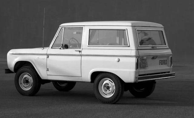 1967 Ford Bronco rear three-quarter