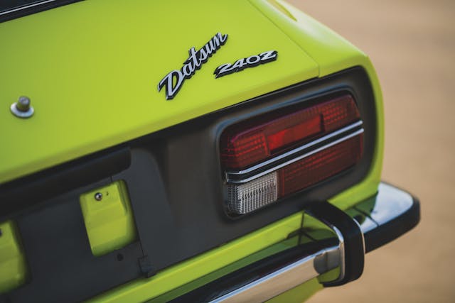 1972 Datsun 240Z rear badge