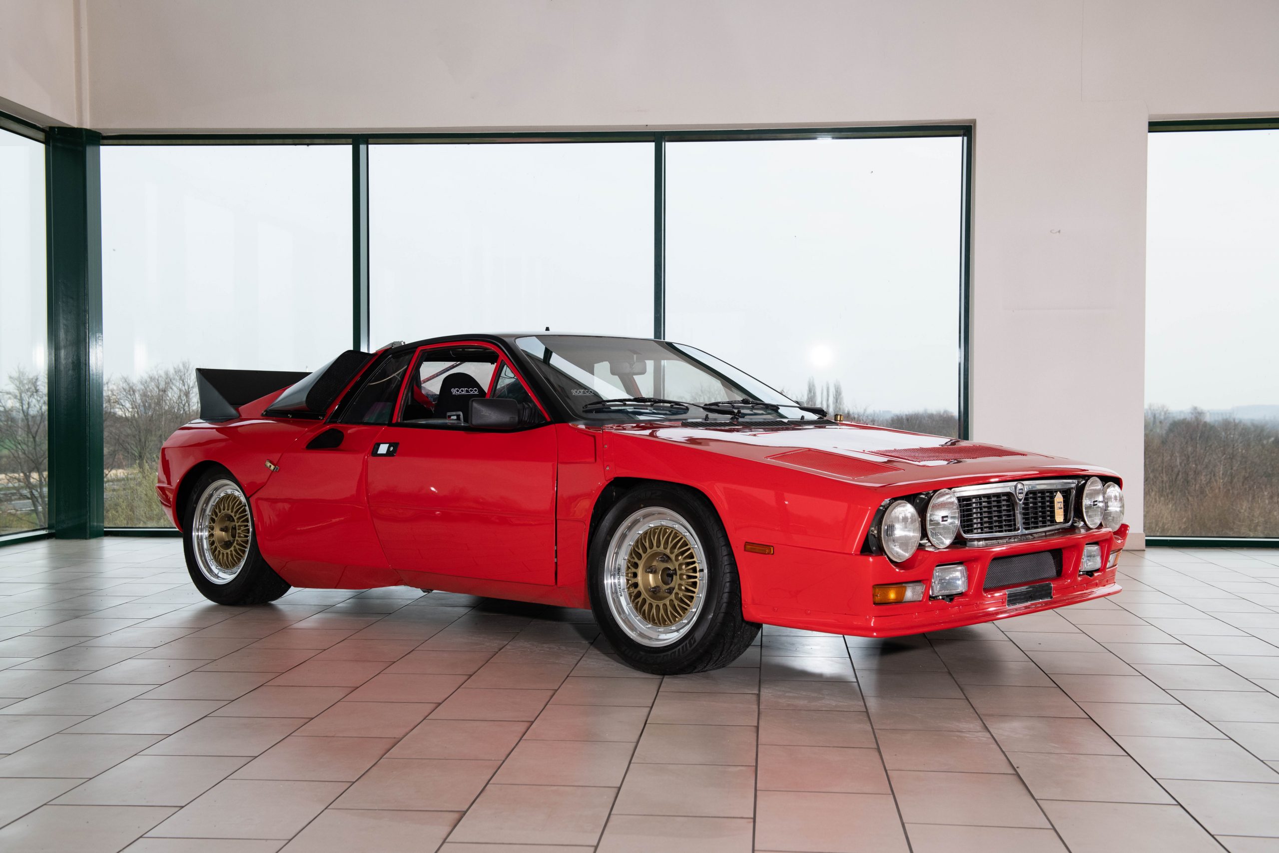 Lancia's original 037 rally prototype acknowledges Abarth's