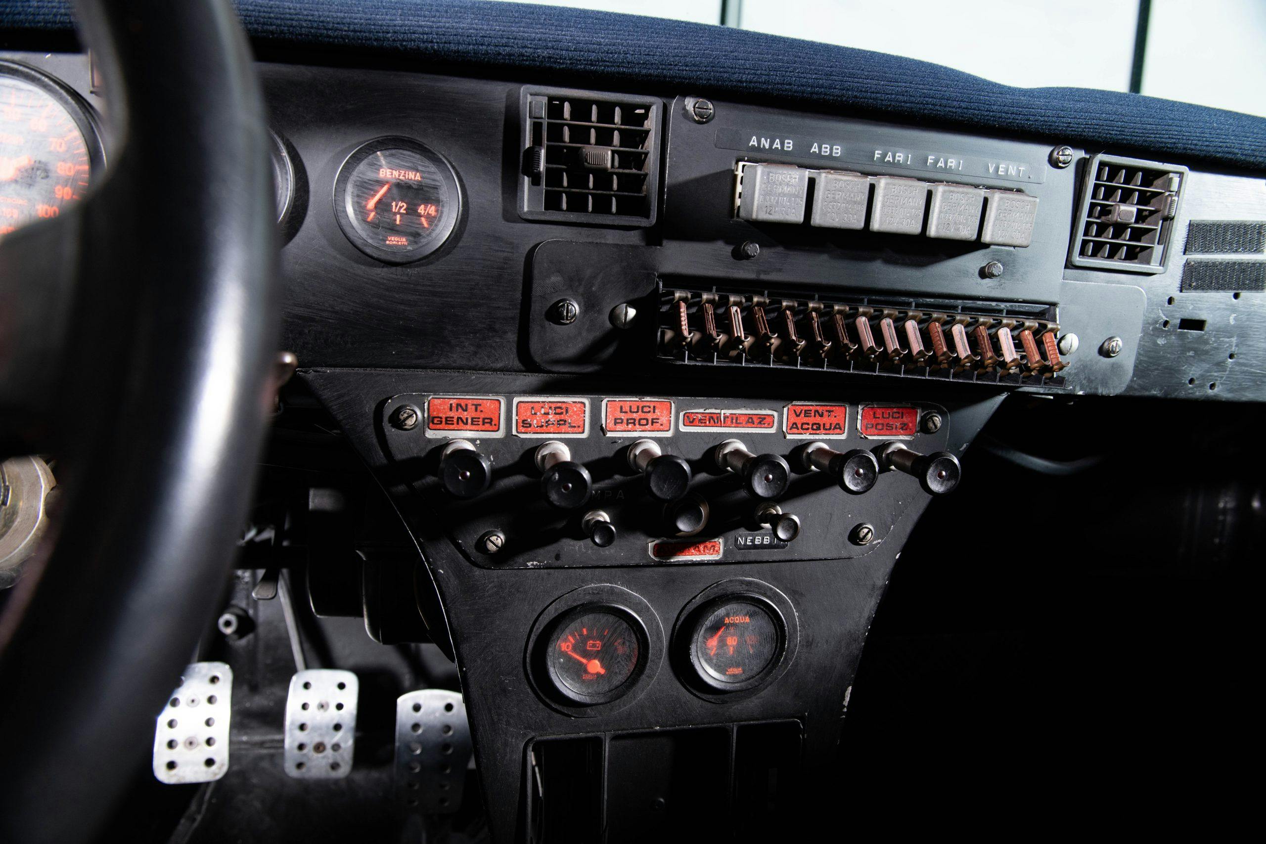 1980 Lancia 037 Prototype interior dash detail