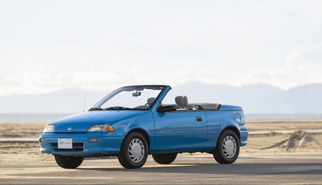 Geo Metro front three-quarter