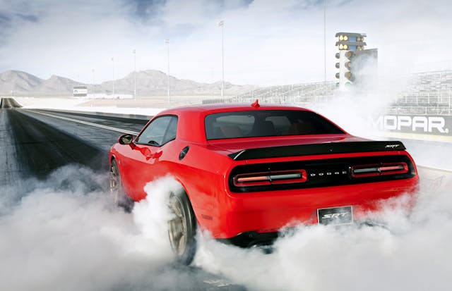 2015 Dodge Challenger SRT Hellcat rear drag strip