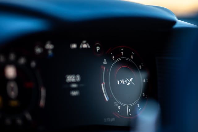 2021 Aston Martin DBX interior gauge