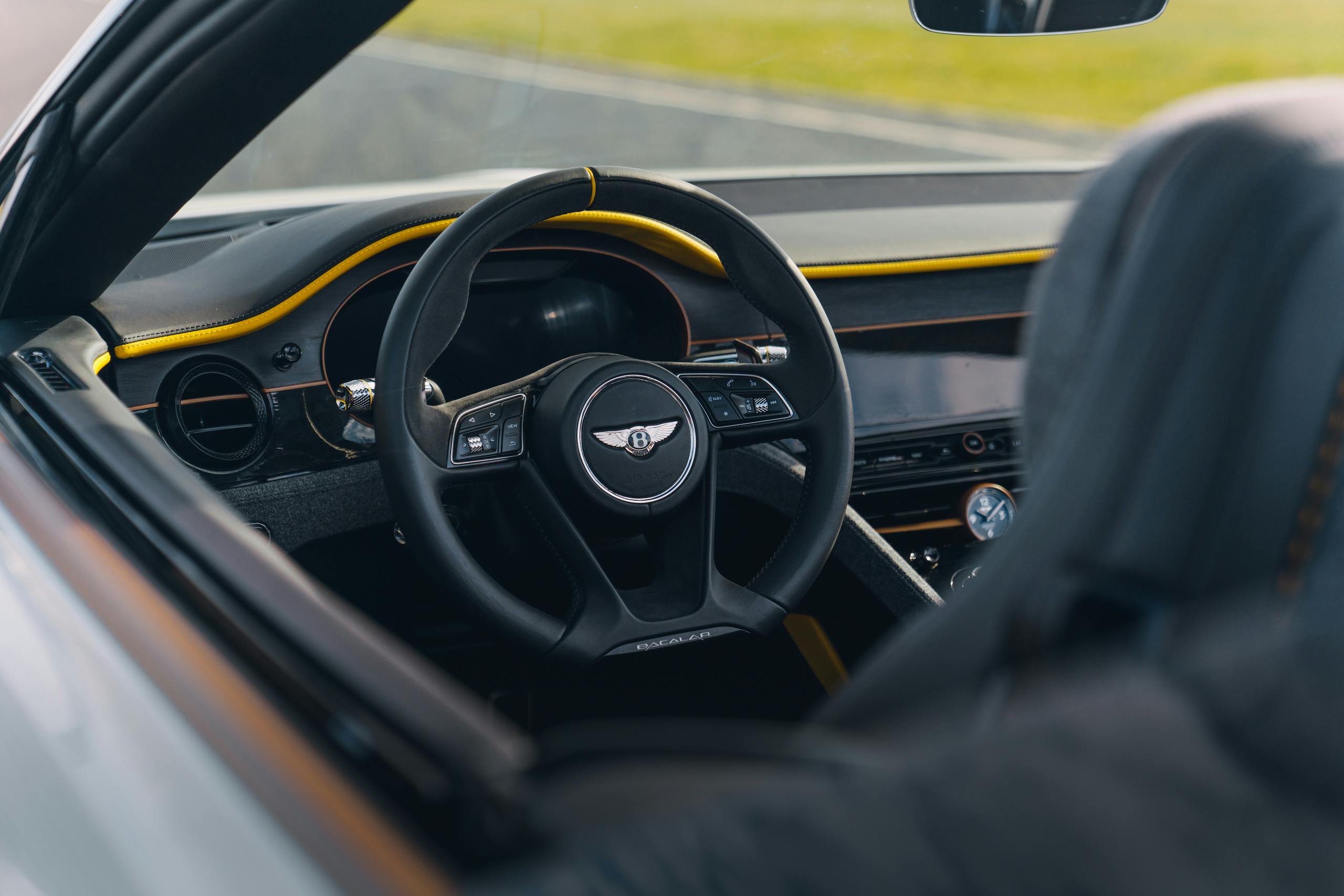 2021 Bentley Bacalar interior steering wheel