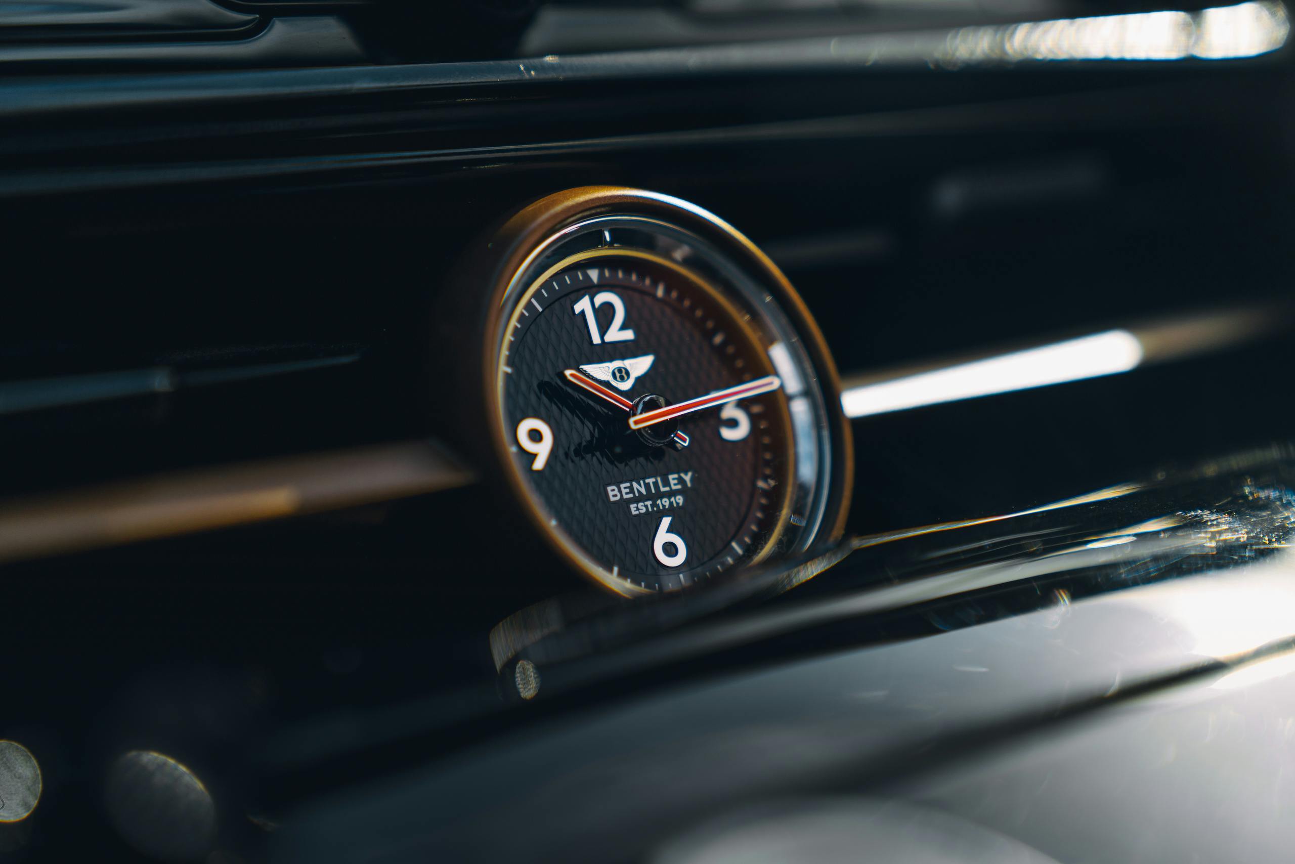 2021 Bentley Bacalar interior clock detail