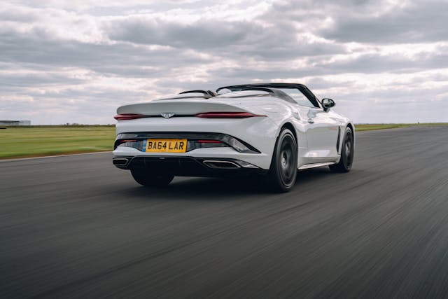 2021 Bentley Bacalar rear three-quarter action