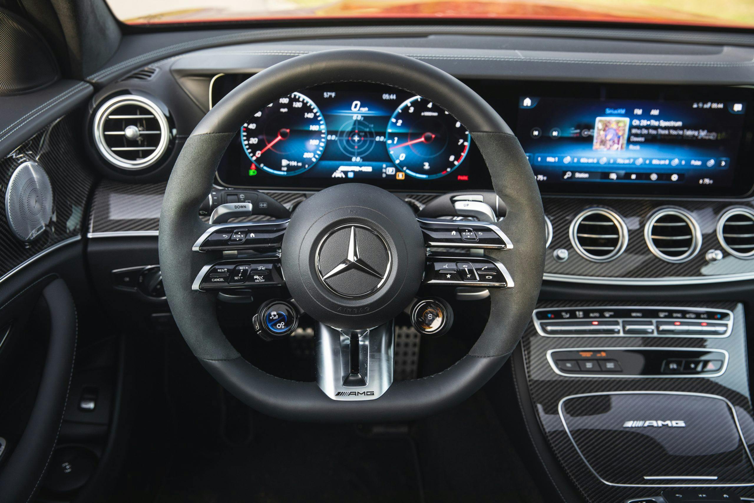 2021 Mercedes-AMG E63 S wagon interior steering wheel