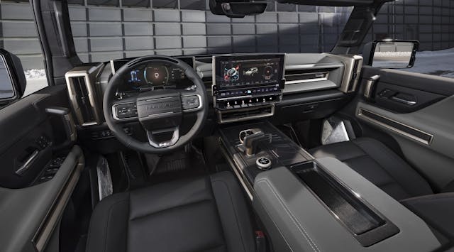 GMC Hummer EV SUV interior front