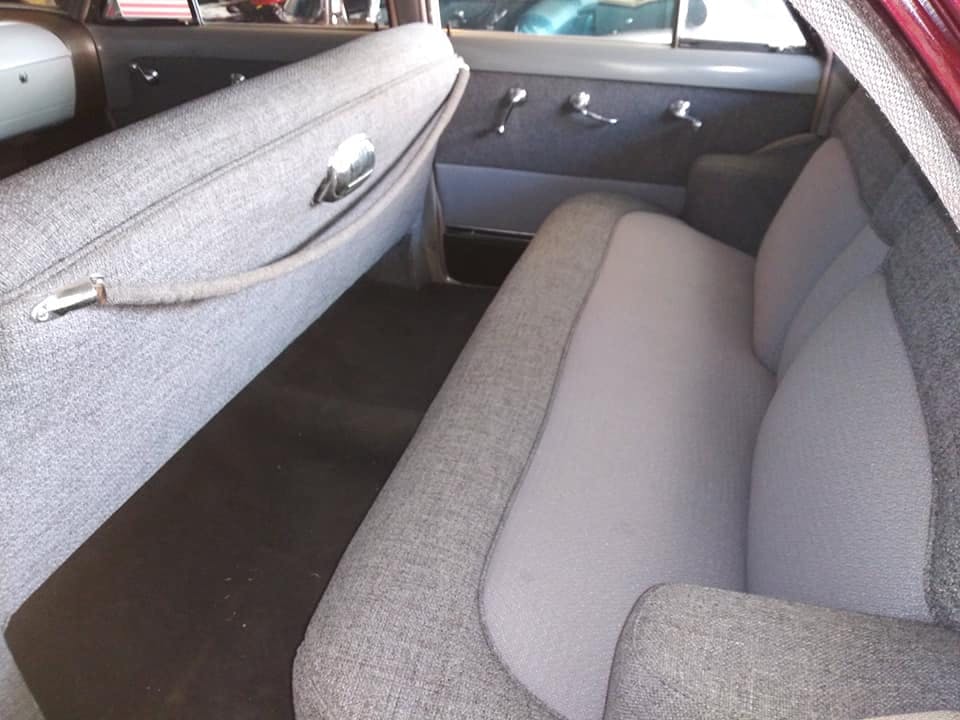 1948 Oldsmobile interior rear seat