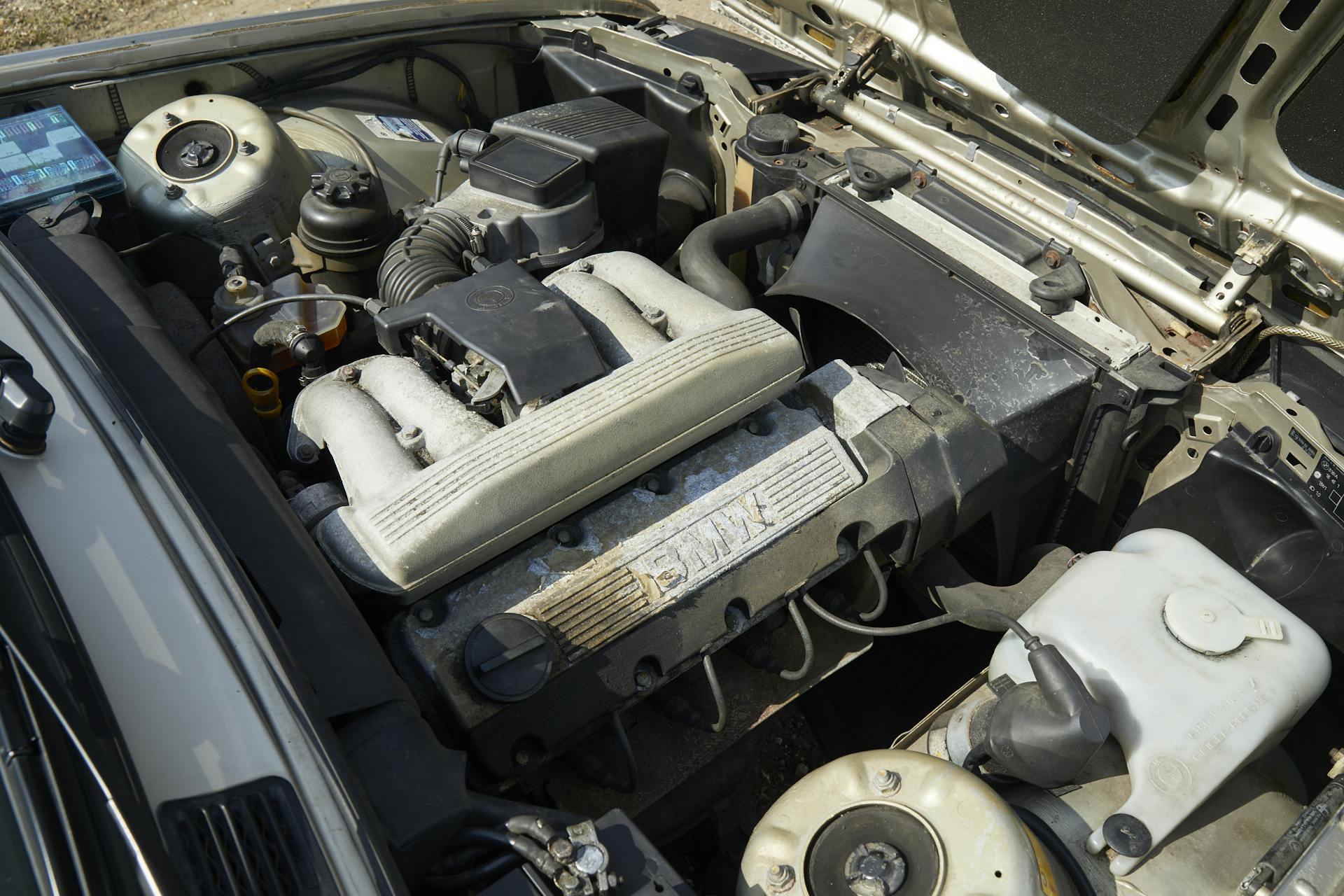 BMW 3-series engine bay