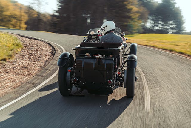 Bentley Blower Continuation Car rear action