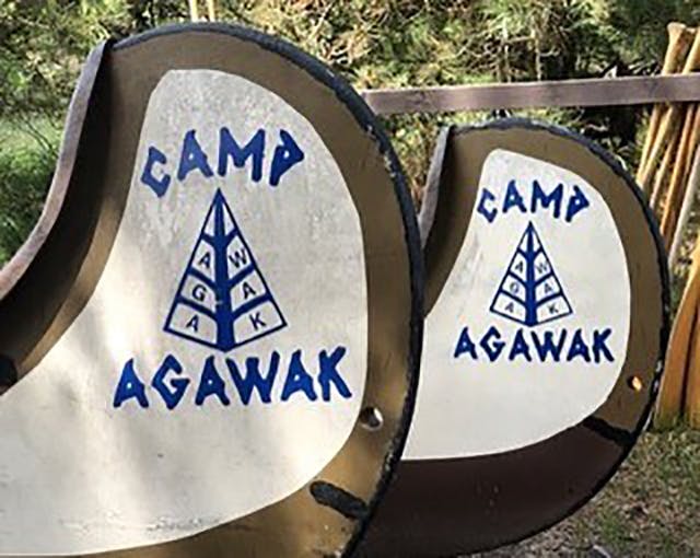 Camp Agawak Girls Camp canoes
