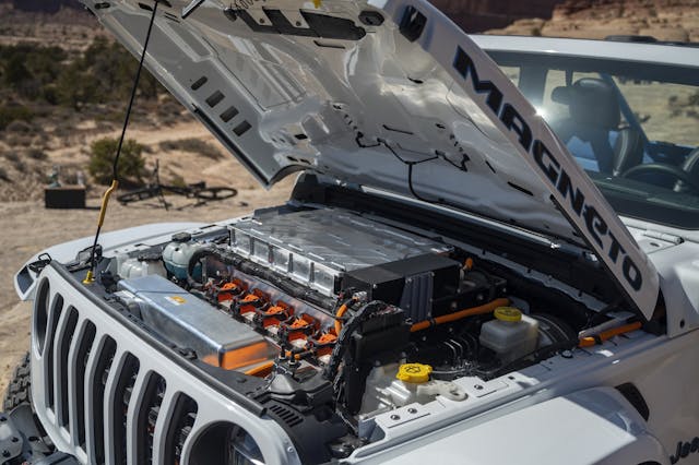 Magneto Jeep engine bay