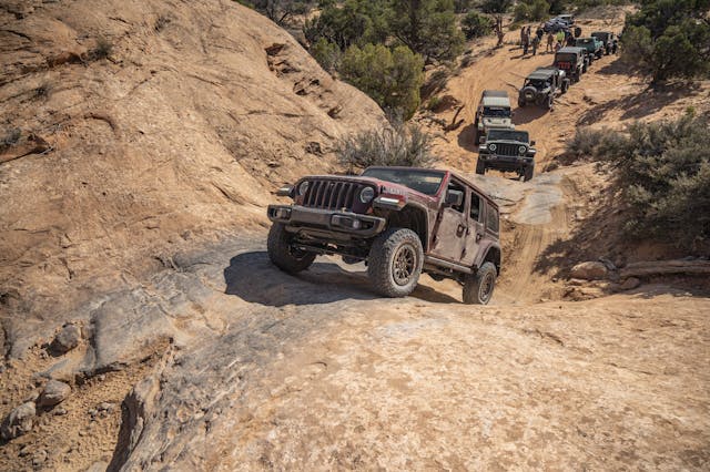 2021 Jeep Wrangler Rubicon 392 climbing