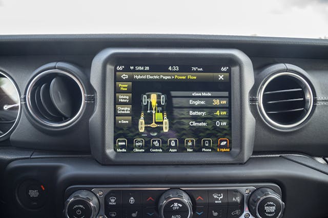 2021 Jeep Wrangler 4xe infotainment