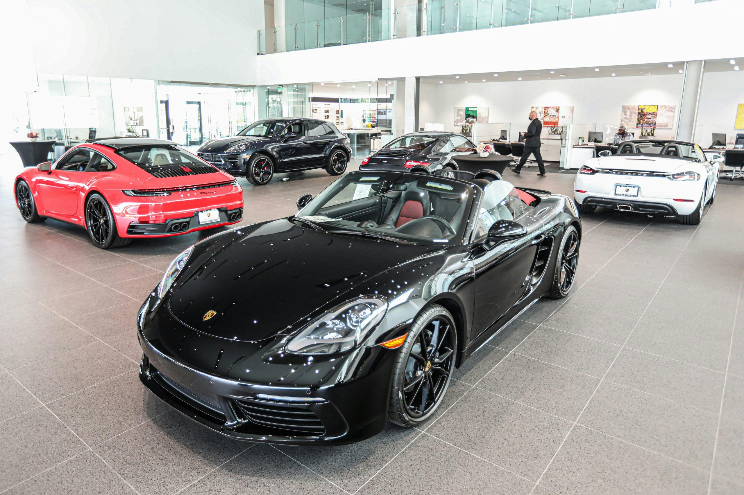 Galpin Porsche dealership floor