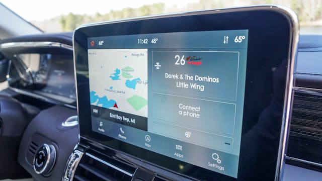 2021 Lincoln Navigator 4×4 Black Label Sync 3 infotainment screen