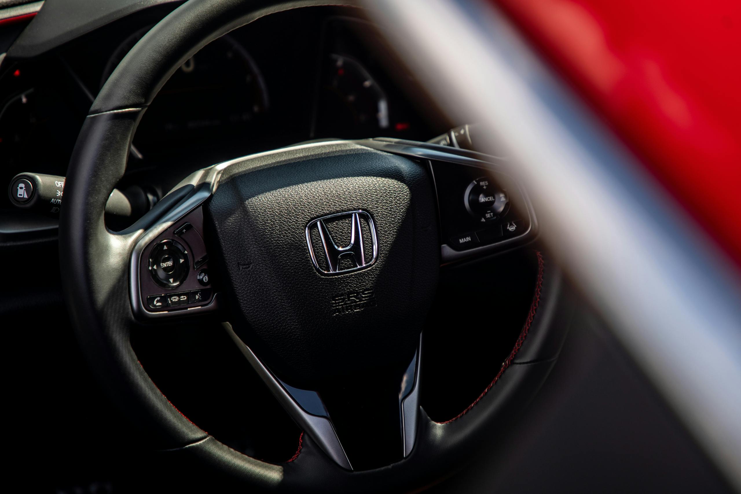 2020 Civic Si interior steering wheel