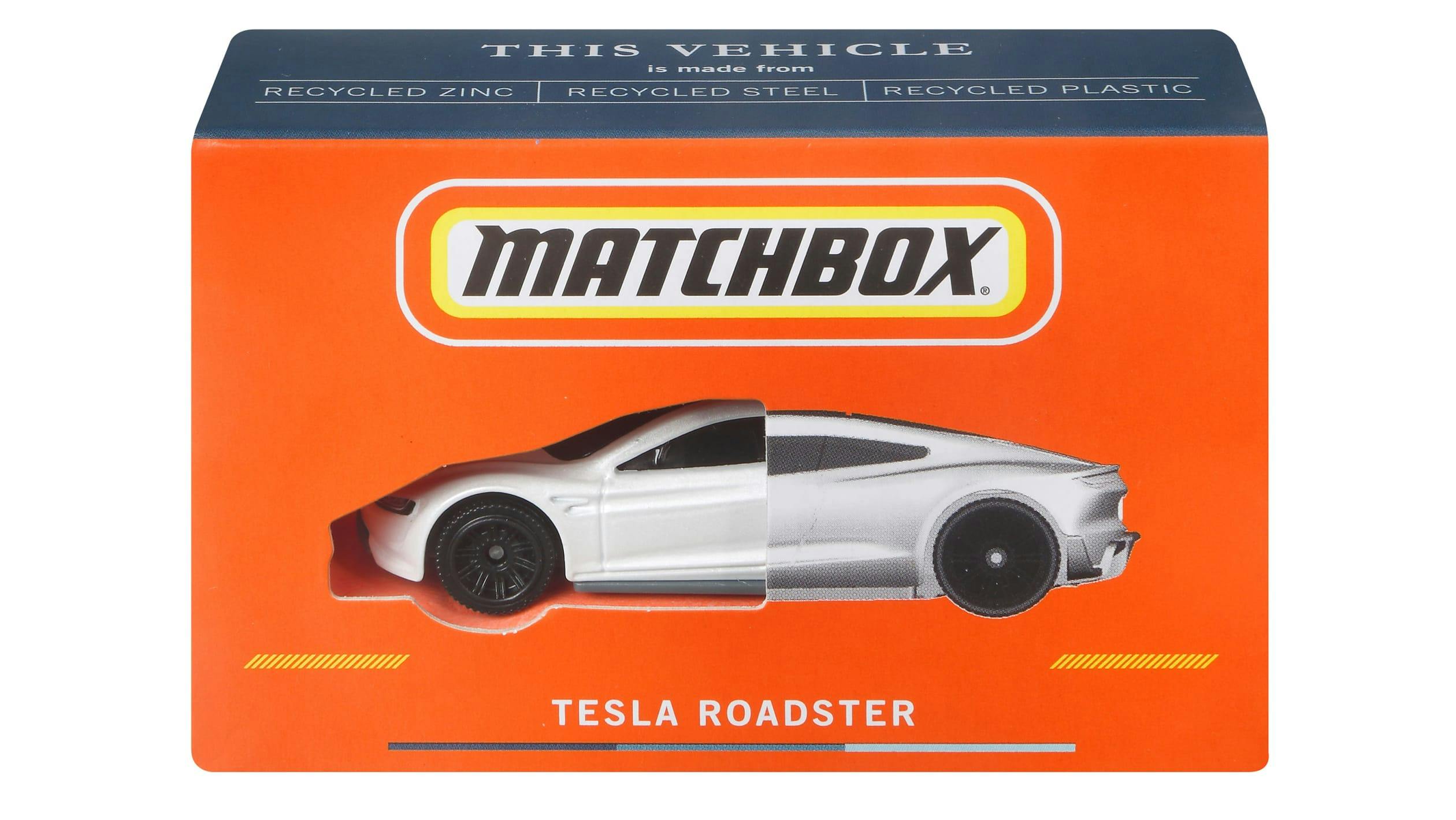 Matchbox die cast tesla roadster