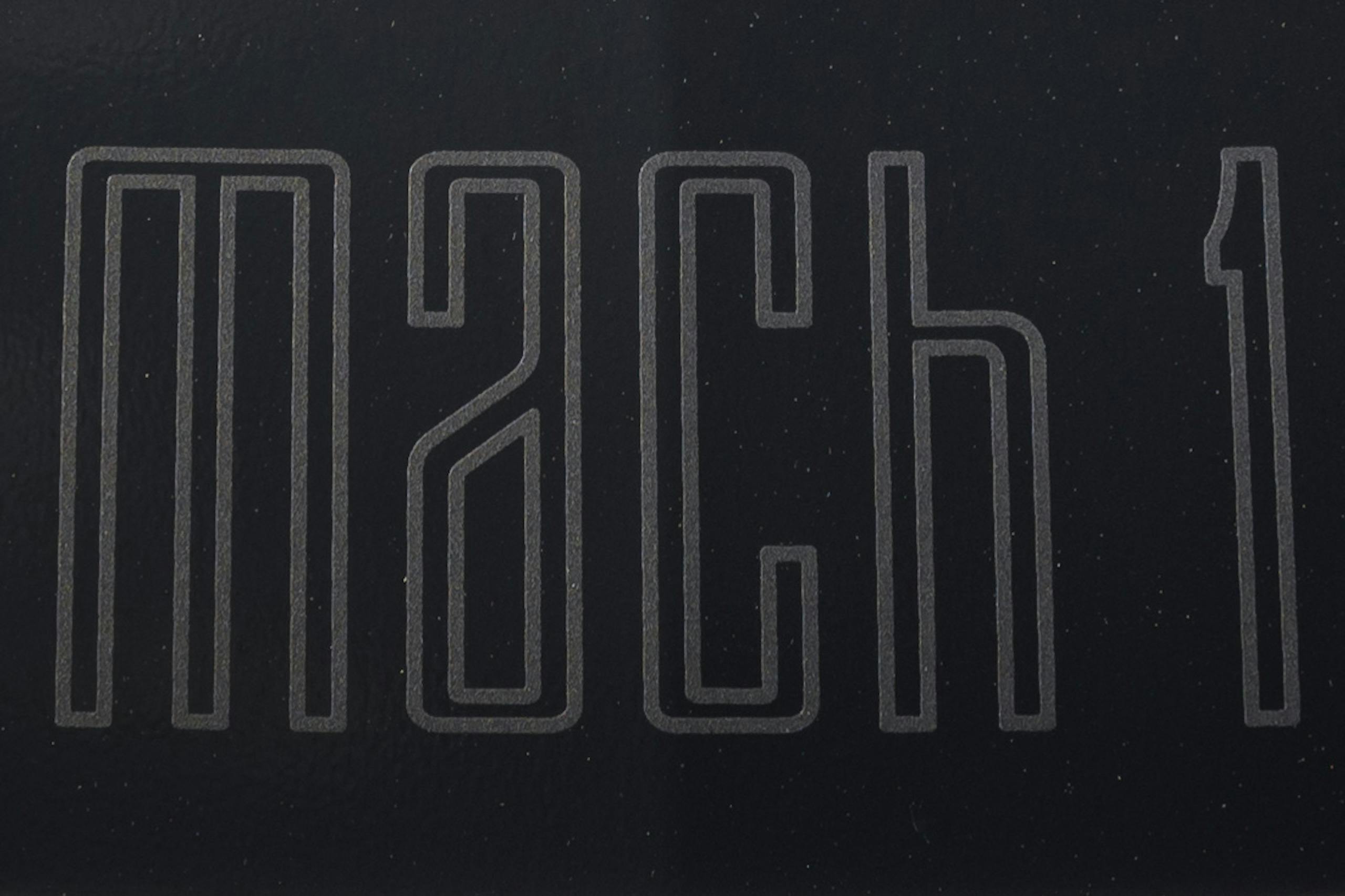 2021 Mustang Mach 1 emblem close