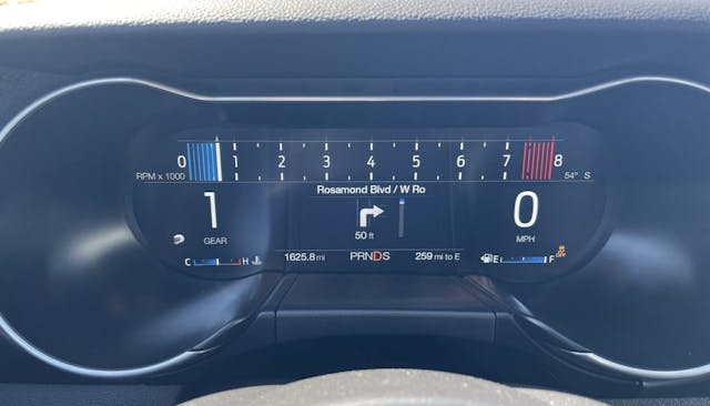 New Mustang Mach 1 interior digital gauges