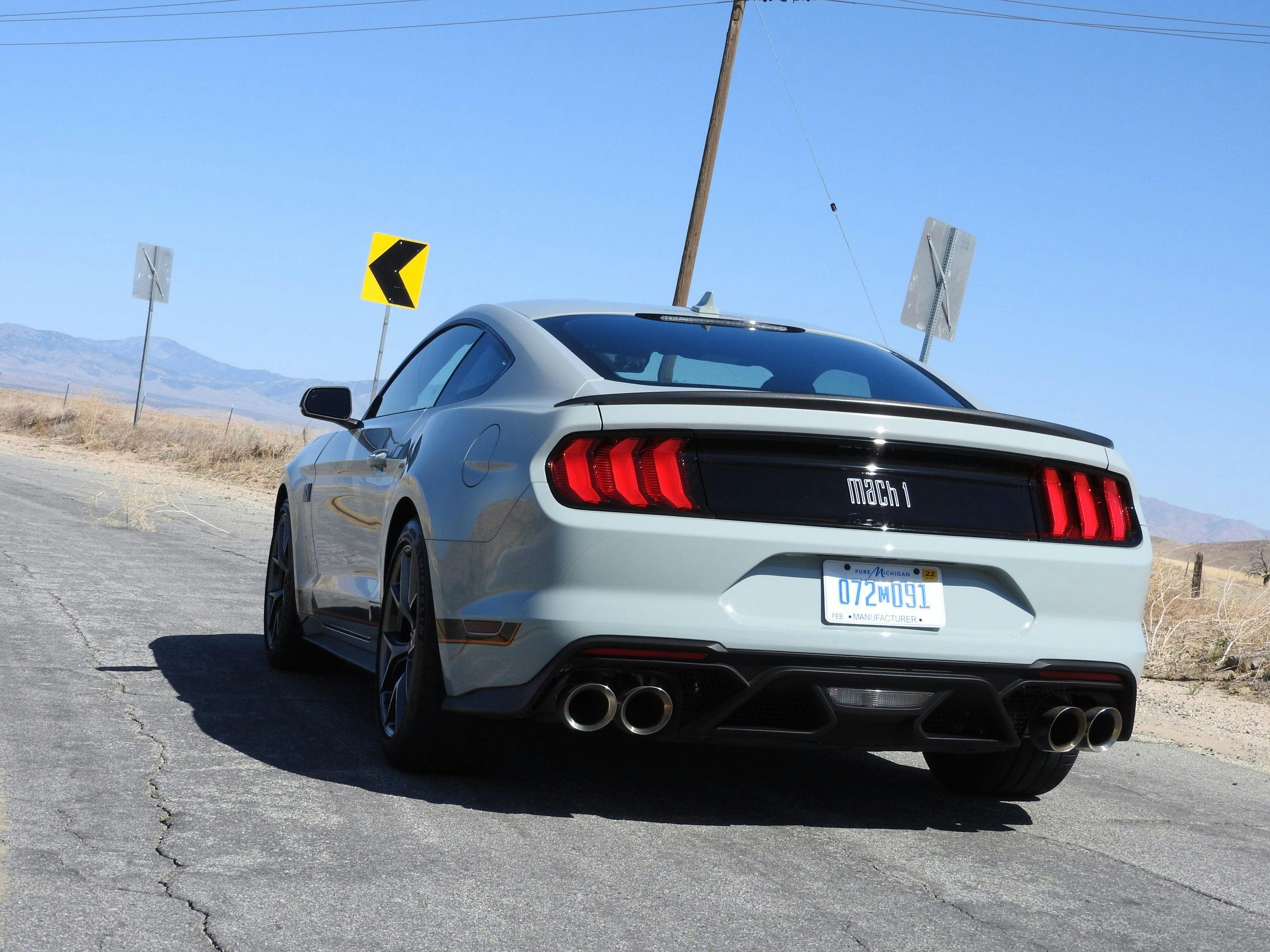 New Mustang Mach 1 rear three-quarter