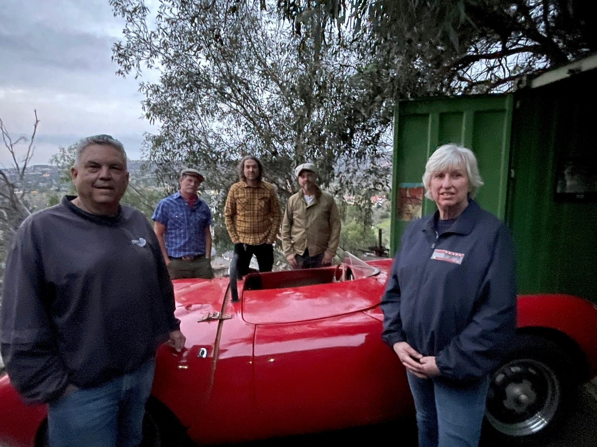 Old Crow - 1955 Porsche 550 Spyder - with owners and crew 1