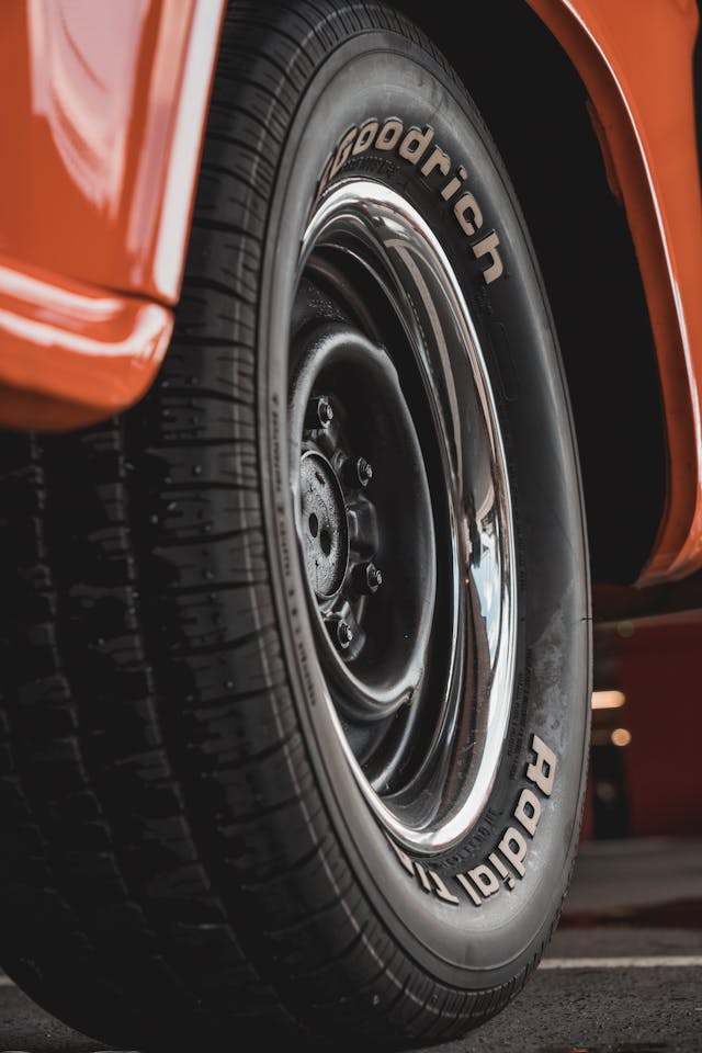 bfg radial tire on muscle car