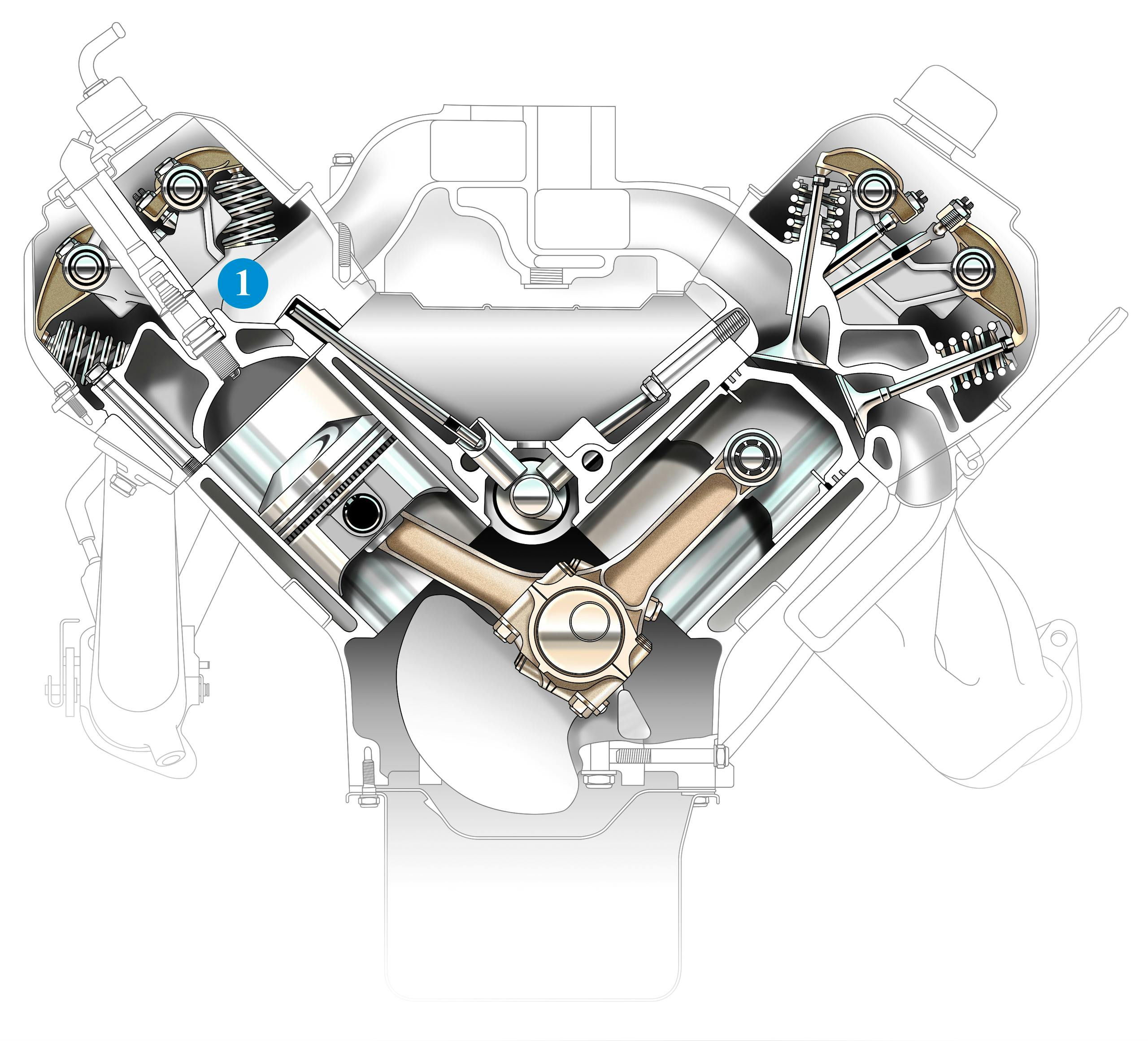 hemi engine cutaway