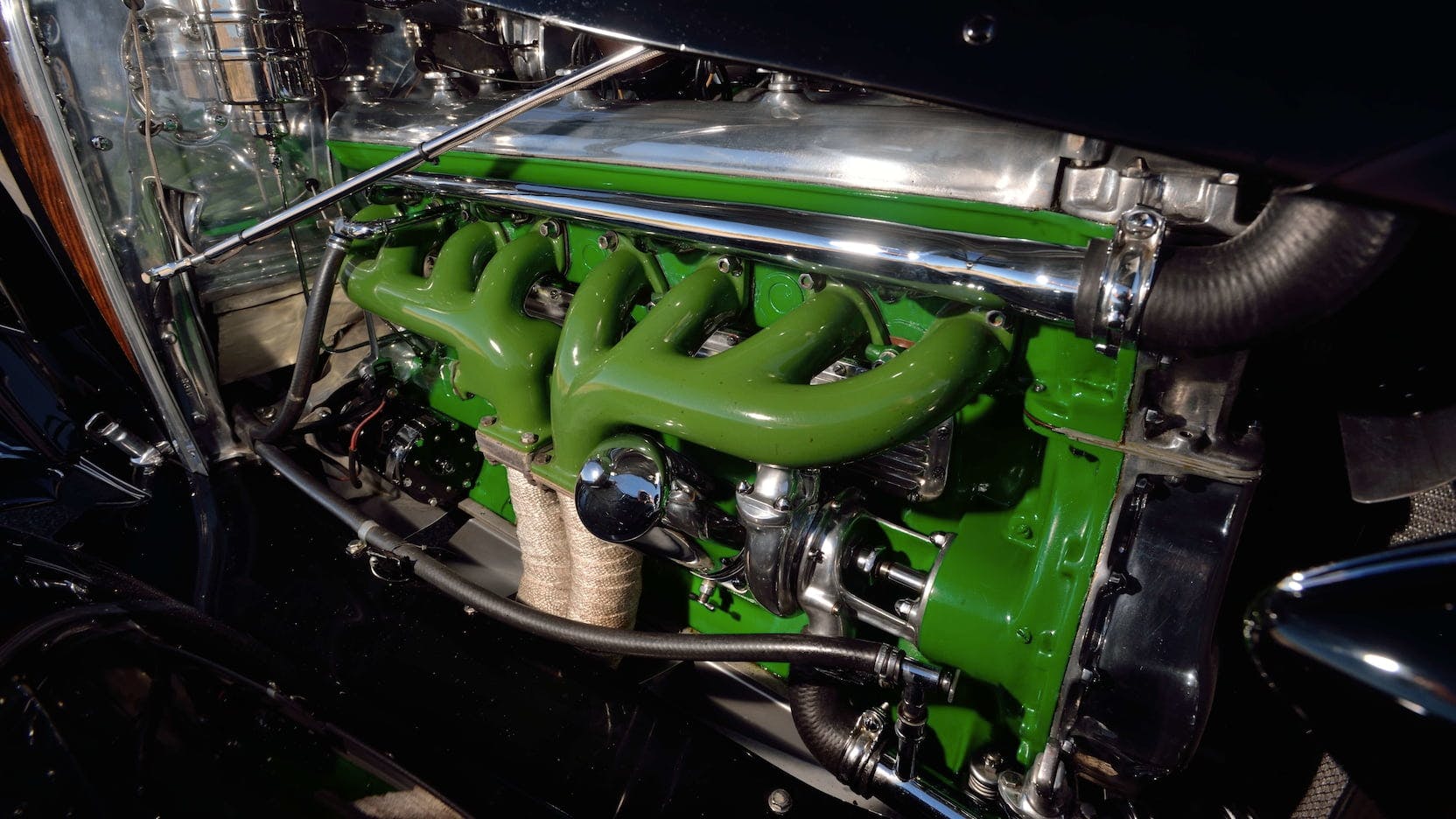 1936 Duesenberg Model J Rollston engine